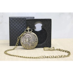 Resim MiraLive Özel Kutulu Kızılderili Köstekli Saat 