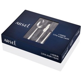 Resim Arsel Lotus Titanyum Rose Gold 36 Parça Parlak Bakır Renk Çatal Kaşık Bıçak Takımı 304 Kalite 4mm Set Metalik 