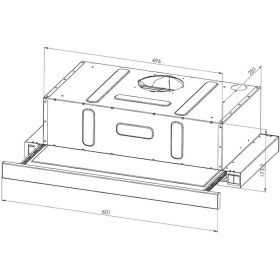 Resim DS6-905 Beyaz Sürgülü Aspiratör 