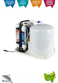 Resim Aqua Bella Su Arıtma Cihazı 10 Aşamalı Pompalı Çelik Tanklı 