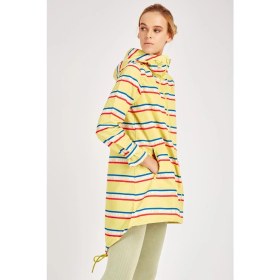 Resim Maraton Comfort Kadın Kapşonlu Uzun Kol Sarı Yağmurluk 19327 