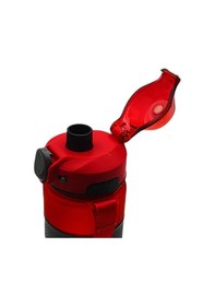 Resim Noki Su Matarası Tritan Auto Kapak Soft Touch Silikon Bantlı Askılı 750 Ml Kırmızı 
