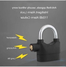 Resim Primepickings Uzun Işın Modeli Açık Kapı Hırsızlığa Karşı Alarm Kilidi Su Geçirmez Anti-pick Motosiklet Bisiklet Asma Kilit 