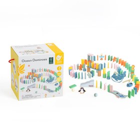 Resim Classic World Ahşap Domino Oyunu - Okyanus - 3 YAŞ VE ÜZERİ 