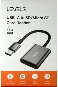Resim Levels ROLL FİLM USB- A to SD \ MİCRO SD CARD READER 0.2 Length 
