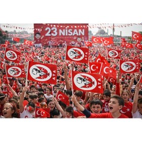 Resim Çubuklu Kağıt Bayrak 20x30 Cm 20 Li Paket Okul, Etkinlik, Kutlama Ve Organizasyonlar İçin Tek Ebat 