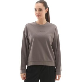 Resim Skechers W Essential Crewneck Kadın Sweatshirt Gri 
