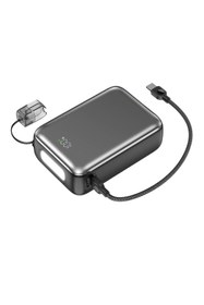 Resim shaza NEXA Serisi 20.000 Mah Kendinden Kablolu Powerbank - Gri 