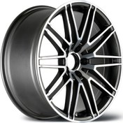 Resim EMR-DY659-09 8.5x19" -5x112 ET35 66.6 Titanium Grey Lip Diamond Jant (4 Adet) 