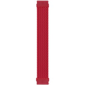 Resim Samsung Gear S3 Classic Kordon Large Size 165 MM Braided Solo Loop Band Kırmızı 