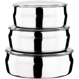 Resim Shn Home 3 Lü Saklama Kabı Güveç Model 