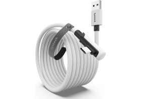 Resim Mabeyn Syntech Bağlantı Kablosu, 5 M, Meta/oculus 3/2/pro ve Pico4/pro Aksesuarları ve Pc/steam Vr ile Uyumlu, Yüksek Hızlı Pc Veri Aktarımı, USB 3.0 Bağlantı Kablosu, Vr Kulaklık, Oyun Bilgisayarı 