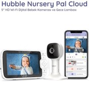 Resim Hubble Nursery Pal Cloud Wifi-connect 5 Dijital Ekranlı Bebek Kamerası Beyaz / Beyaz 