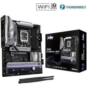 Resim Asrock Z890 Livemixer Wifi Atx Anakart Intel Lga1851, Ddr5, Gen5 M.2 Ssd, 8k 60hz Hdmı, Wifi 7 Anakart 