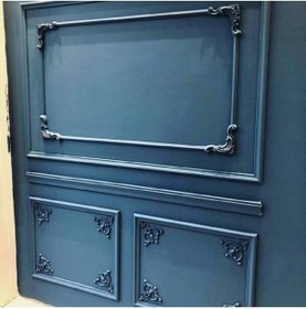 Resim DECOZZA Beyaz 2.5 Çıta Uyumlu Dekoratif 4 Lü Köşe Motifi 