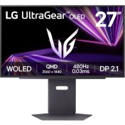 Resim Lg 27'' Ultragear OLED Gx7 27GX790A-B 480Hz 0.03MS OLED Qhd Pivot Gaming Monitör 