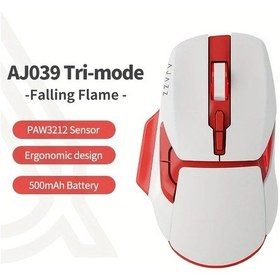 Resim Challenger Ajazz Aj039 Kablosuz Bilgisayar Fare Beyaz Ofis Ve Oyun Icin Usb Dizustu Bilgisayar Uc Modlu Baglanti Paw3212 Challenger 