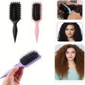 Resim 1pc Boş Hava Yastıklı Fırça, Dalgalı Dalgalandırma Tarak, Normal Saç için Masaj Fırçası, ABS Plastik Sap ile Tüylü, Güzellik ve Kişisel Bakım için Saç Stil Aleti 