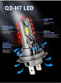 Resim Wu Pin Pai Led Farlar Q3 H7, Led Farlar, 2 Adet. 411366509 - 