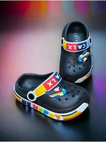 Resim Ege Kids Erkek Çocuk Siyah Crox Terlik 