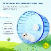 Resim Fısıltı-Sessiz, Sessiz Dönen Hamster Egzersiz Tekerleği - Dayanıklı Plastik, Hamster ve Gerbil gibi Küçük Evcil Hayvanlar için İdeal 