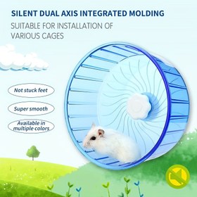 Resim Fısıltı-Sessiz, Sessiz Dönen Hamster Egzersiz Tekerleği - Dayanıklı Plastik, Hamster ve Gerbil gibi Küçük Evcil Hayvanlar için İdeal 