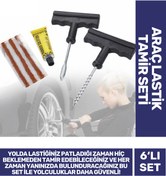Resim Carlburn Özel Üretim Pratik Macun Fitil Atma Patlayan Araç Bisiklet Lastik Dayanıklı Tamir Seti Kiti 