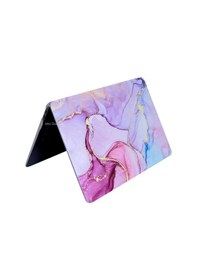 Resim Apple Uyumlu MacBook Air Kılıf 13.6 İnç M2-m3 Marble15nl Touchıd'li Air 13.6" A2681 A3113 İle Açık Pembe 