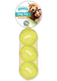 Resim Muratech Pawise Sesli Tenis Topu 19,5 Cm 3 Adet 
