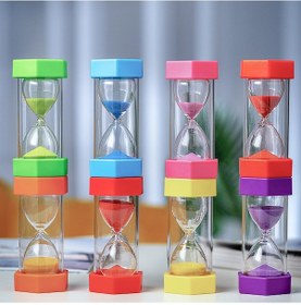 Resim Tenfowee Turuncu Altıgen Plastik Kum Saati 20 Dakika - Çocuklar İçin Eğitici Zamanlayıcı, Ev Dekoru, Dayanıklı Ve Kırılmaz Oyun Eşyası 