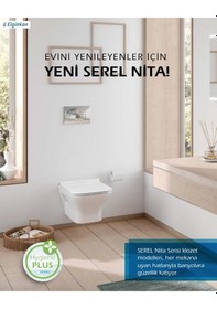 Resim Serel Nita 52 Cm Asma Klozet Kapak Hariç NT10ODS110H 