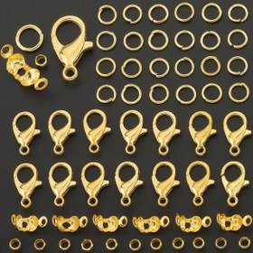 Resim 350 adet Istakoz Klips/Açık Halka/Kapalı Klips/Pozisyonlama Boncuk Seti, İçeriğinde 50 adet Istakoz Klips, 100 adet Halka, 100 adet Çift Taraflı Kapalı Klips ve 100 adet Pozisyonlama Boncuğu bulunur. Bu set, Kendin Yap boncuk işleme, ara boncuklar, dekoratif boncuklar, bilezik kolye konektörleri, metal preslenmiş boncuklar, uç konektörleri, boncuklu klipsler ve diğer takı yapım malzemeleri için kullanılabilir. 