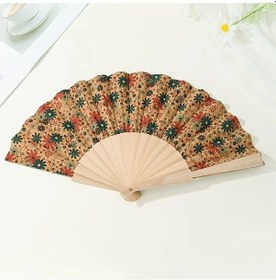 Resim Willowhaven Retro Portekiz Mantar Katlanır Yelpaze F Sku Doğal Lüks İç Mekan Dekor Seyahat Serinleme 