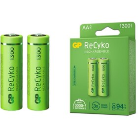 Resim GP Recyko 1300 Mah R6 Aa Şarjlı 2li Kalem Pil 130aahce-2eb2 (RHC132E000) 