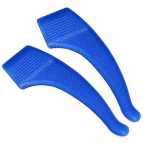 Resim BVER Kaymaz/kaydırmaz Kulak Arkası Silikon Gözlük Sap Ucu Kaydırmaz Aparatı - Mavi 