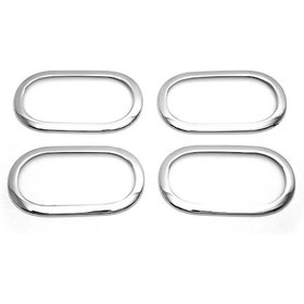 Resim Omsa Renault Megane 2 Krom İç Kapı Kolu Çerçevesi 4 Parça 2002-2010 Arası 