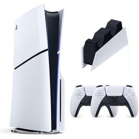 Resim Sony Playstation 5 Slim İthalatçı Garantili + 2.Dualsense + Şarj İstasyonu 