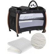 Resim Babydoor 2050 Sleepy Oyun Parkı 70x110 Cm Bebek Beşik Yatak Hediyeli Siyah 