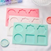 Resim 25mm Silikon Balmumu Sızdırmazlık Damgası Kalıbı, Dikdörtgen Şekil, Kolay Demoulaj, Anti-Scalding, Zarf, Düğün Davetleri, Scrapbooking, Sanatsal Yenileyici Mühür 