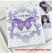 Resim Kelebek Serisi Fotoğraf Albümü A5 Fotoğraf Kartı Koleksiyon Kitapları Ins Yaprakları Gevşek Albüm 