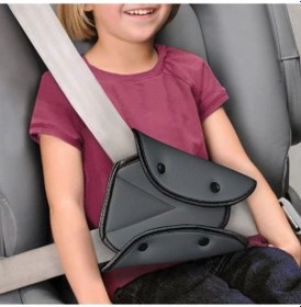 Resim Pazly Çocuk Koltuğu Emniyet Kemeri Düzeltici - Yüksek Dayanıklı Siyah Samuray Modeli, Boğulmayı Önleyen Kullanışlı Aksesuar Siyah 