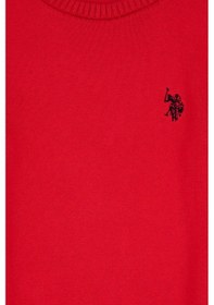 Resim U.S. Polo Assn. Kız Çocuk Kırmızı Bisiklet Yaka Basic Kazak 50316808-VR171 