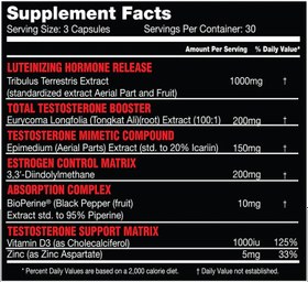 Resim KILLER LABZ TERMINATOR TEST Tribulus , Longjack Tongkat ali 100:1 90 SERVINGS 