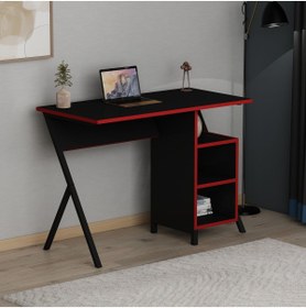 Resim AYMOBSAN Rio Metal Ayaklıı Çalışma Masası Siyah 