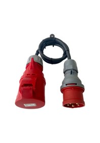 Resim TP Electric 22 KW Elektrikli Araç Şarj İstasyonu Fişi İçin Dönüşüm Adaptörü 