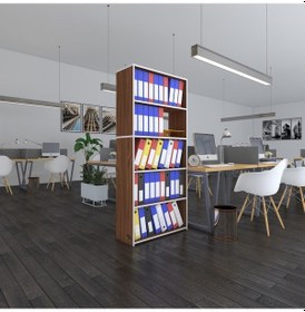 Resim Kenzlife Klasörlük Raflı Rona Cvz 175 80 30 Kitaplık Ofis Arkalıksız 