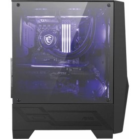 Resim MSI Msı Mag Forge 100M Temperlı Cam 2X120MM 1X120MM Argb Fan Psu Yok Gamıng Siyah Kasa 