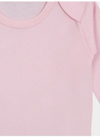 Resim Vitmo 5'li Bebek Uzun Kollu Pamuk Çıtçıtlı Body-pembe Pembe 