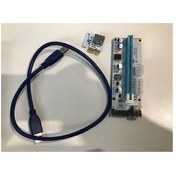 Resim S-link Sl- Ex10 Pcı-E 1x To 16x Sata 6Pin Bitcoin Riser Ekran Kartı Yükseltici 