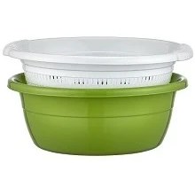 Resim Hobby Life Zümrüt Süzgeçli Badya Yuvarlak 4,5 Lt 